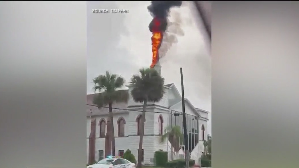 Ormond Beach church goes up in flames
